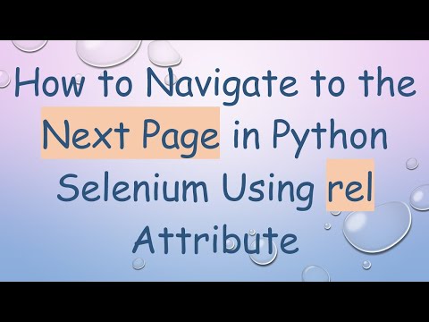 How to Navigate to the Next Page in Python Selenium Using rel Attribute
