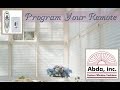 How to program remote Hunter Douglas PowerRise Motorization DIY