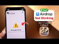 AirDrop Not Working on iPhone 11 After iOS 27 Update? How to Fix!