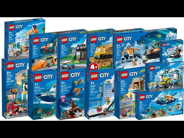 All LEGO City sets Summer 2023 Compilation/Collection Speed Build 