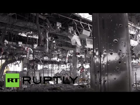 Inside destroyed Donetsk airport: Frontline Footage