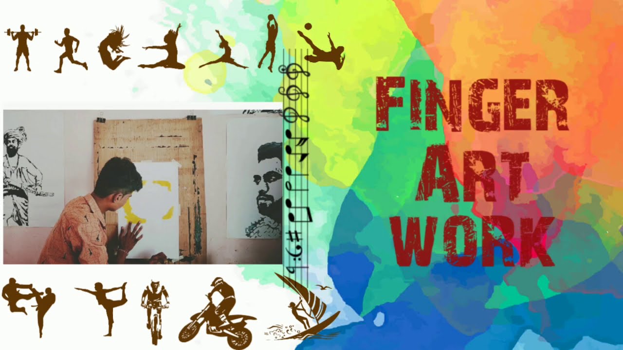 DD GIRNAAR NEWS LOGO //Fingerart //painting🎨🎨🎨//