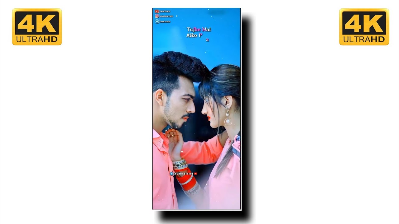 90'S Love Song 4k Status | Hindi Old Song 4k Full Screen WhatsApp Status | Sweet Couple 4k Status