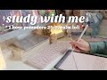 1 HOUR STUDY WITH ME: pomodoro 25/5, calm lofi music, rain sounds 🌧 cozy, timer & alarm
