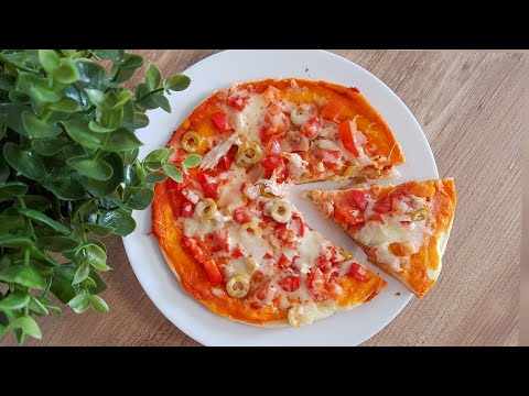 Видео рецепт ПП пицца на сковороде