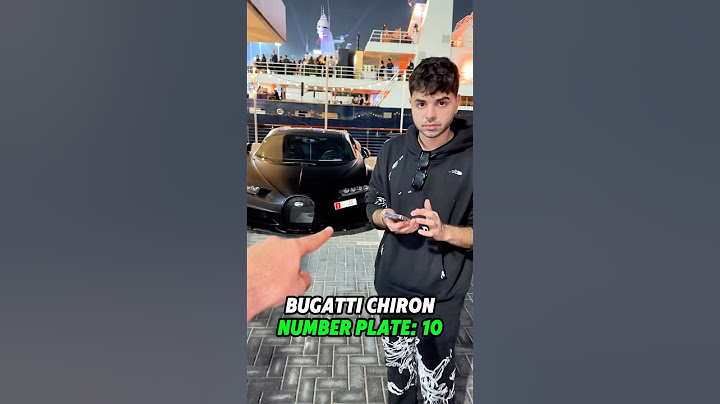 Bugatti Chiron With Number Plate Worth 13 Million In Dubai #shorts