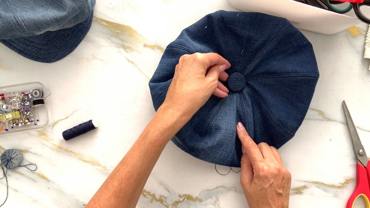 DENIM CAP from OLD JEANS | Tutorial recycling ideas DIY
