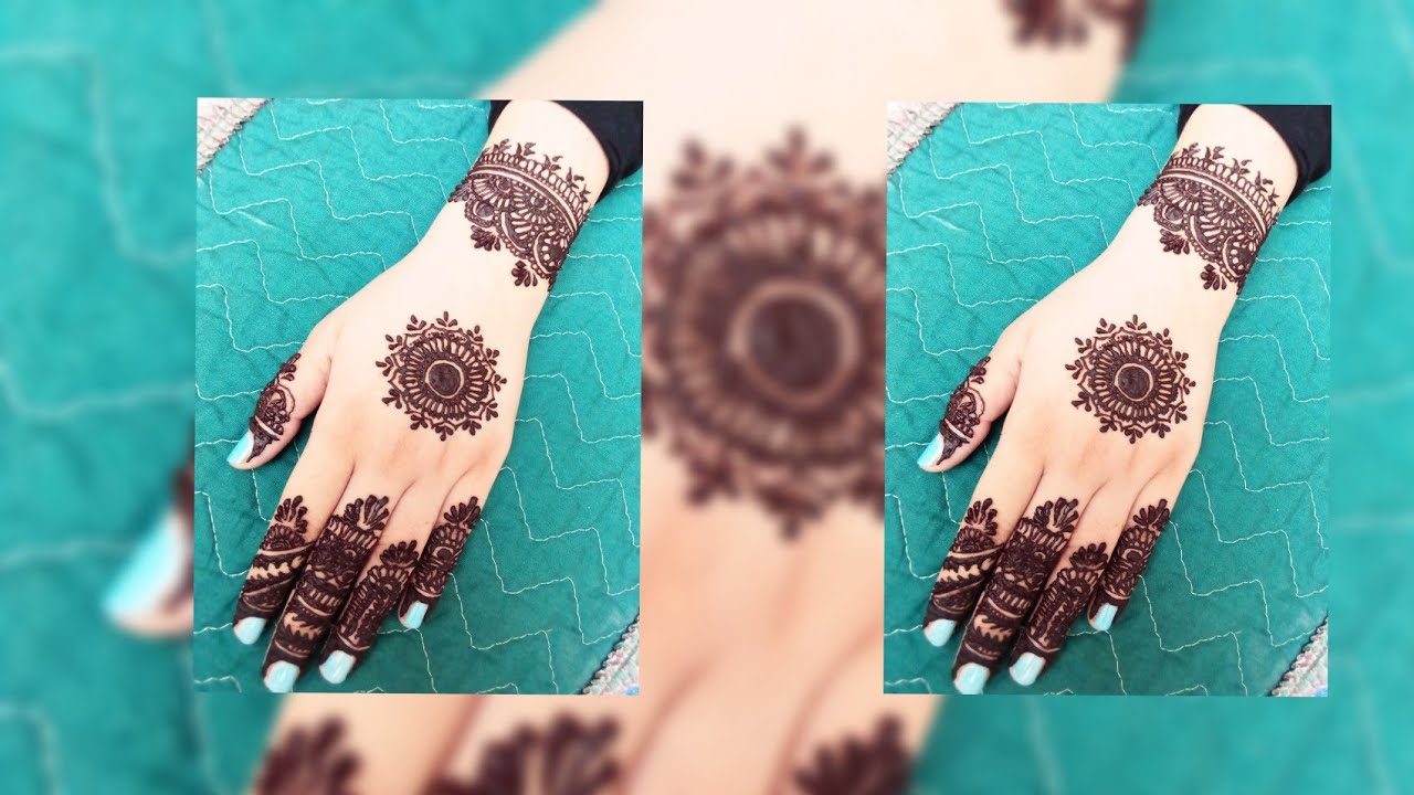 Beautiful Round Shape Mehndi Design II Indian Mandala Mehndi Design II 