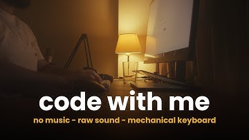 Code and Study With Me | No Music - Raw Sounds - Mechanical Keyboard Sound