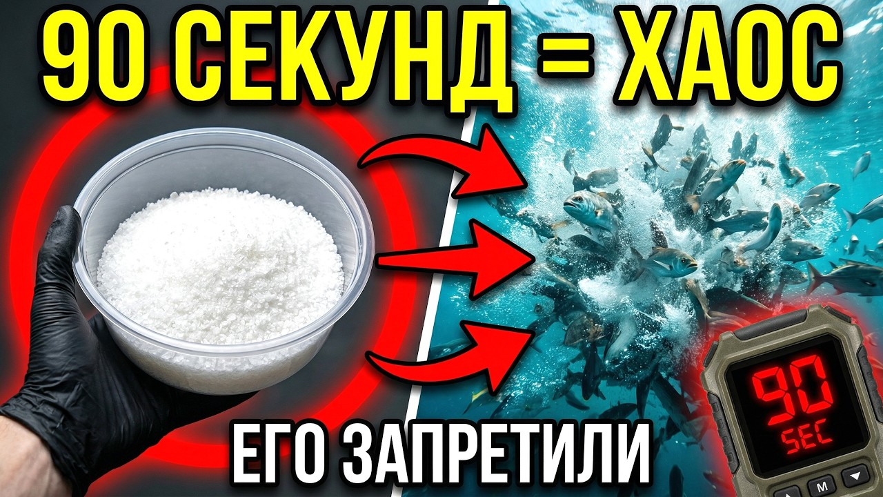 Смешай соль + сахар вот так — рыба слетается за 90 секунд (в турнирах запретили!)