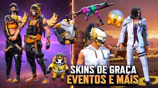 EVENTO DIA DO BOOYAH: SKINS DE GRAÇA, MOCHILA, PRANCHA, ÁRVORES DO LOBBY, SKIN DE ARMA E MAIS!! FF