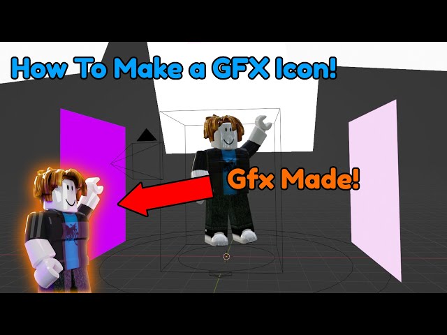 How To Make a GFX ICON! (Blender + Roblox) 