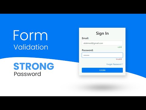 Login Form Validation using HTML CSS & Jquery | Create Validation Login Form in bootstrap and jQuery