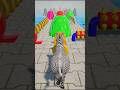 Cow vs Elephant vs Tiger Epic Slide Adventure | 3D Gameplay #shortsfeed #viral #trending #tiktok