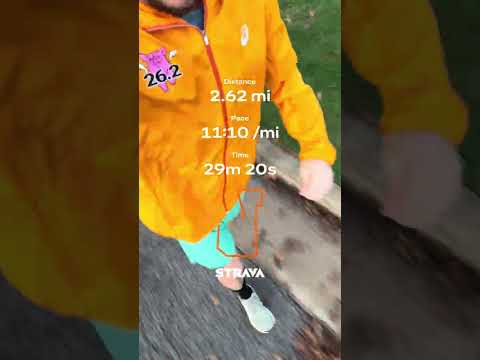 Easy run today. 2.6 miles at 11:10. 5 days until the Columbus Marathon