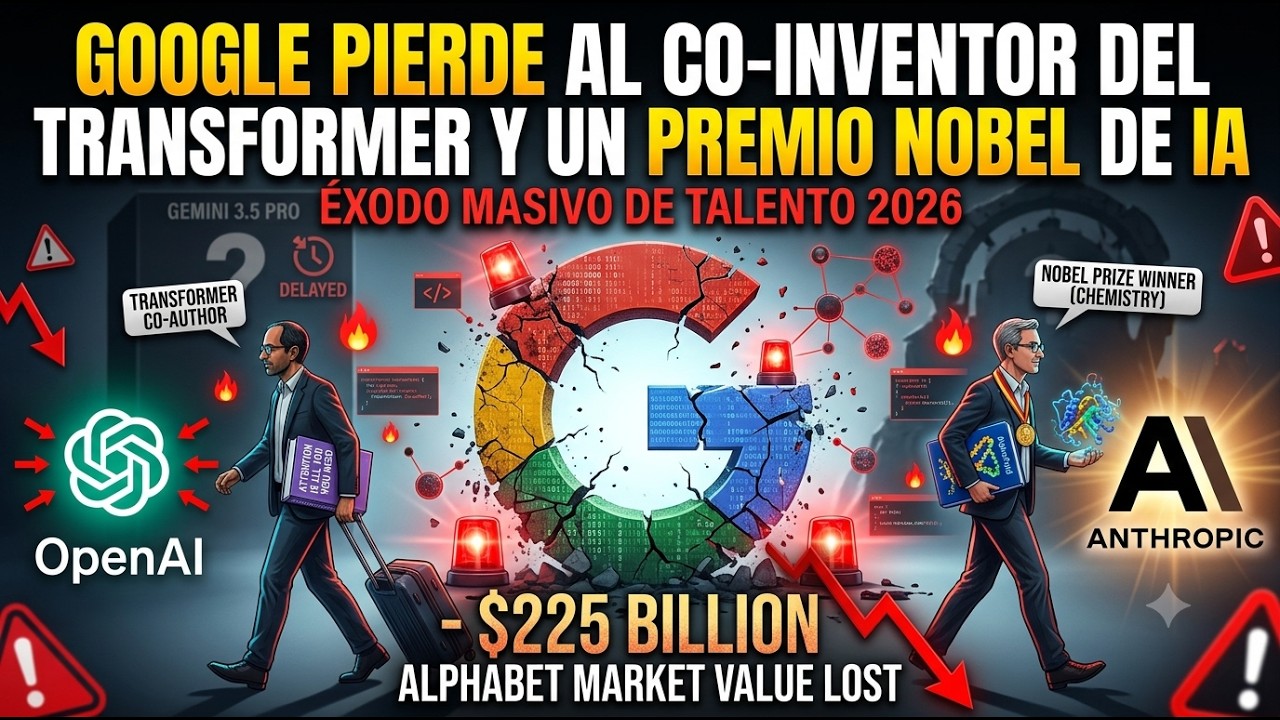 Google Pierde al Co-Inventor del Transformer y un Premio Nobel de IA