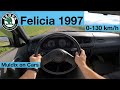 Skoda Felicia 1.3 MPi (50 kW) POV Test Drive + Acceleration 0-130 km/h