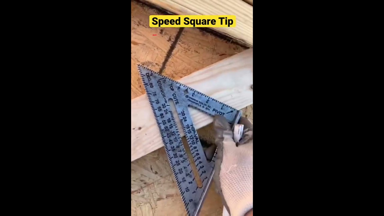 How To Find An Angle Using A Speed Square Shorts Tools