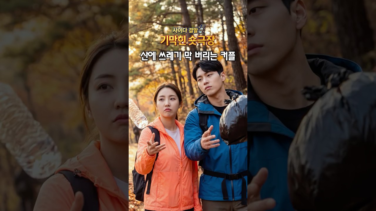산에 쓰레기 무단으로 막 버린 무개념 커플 참교육 [70화]