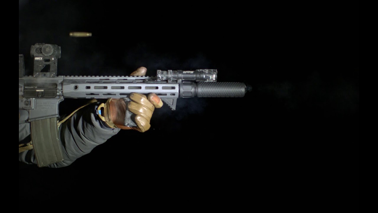 SR-15 Slow Motion - KAC QDC 556 - YouTube