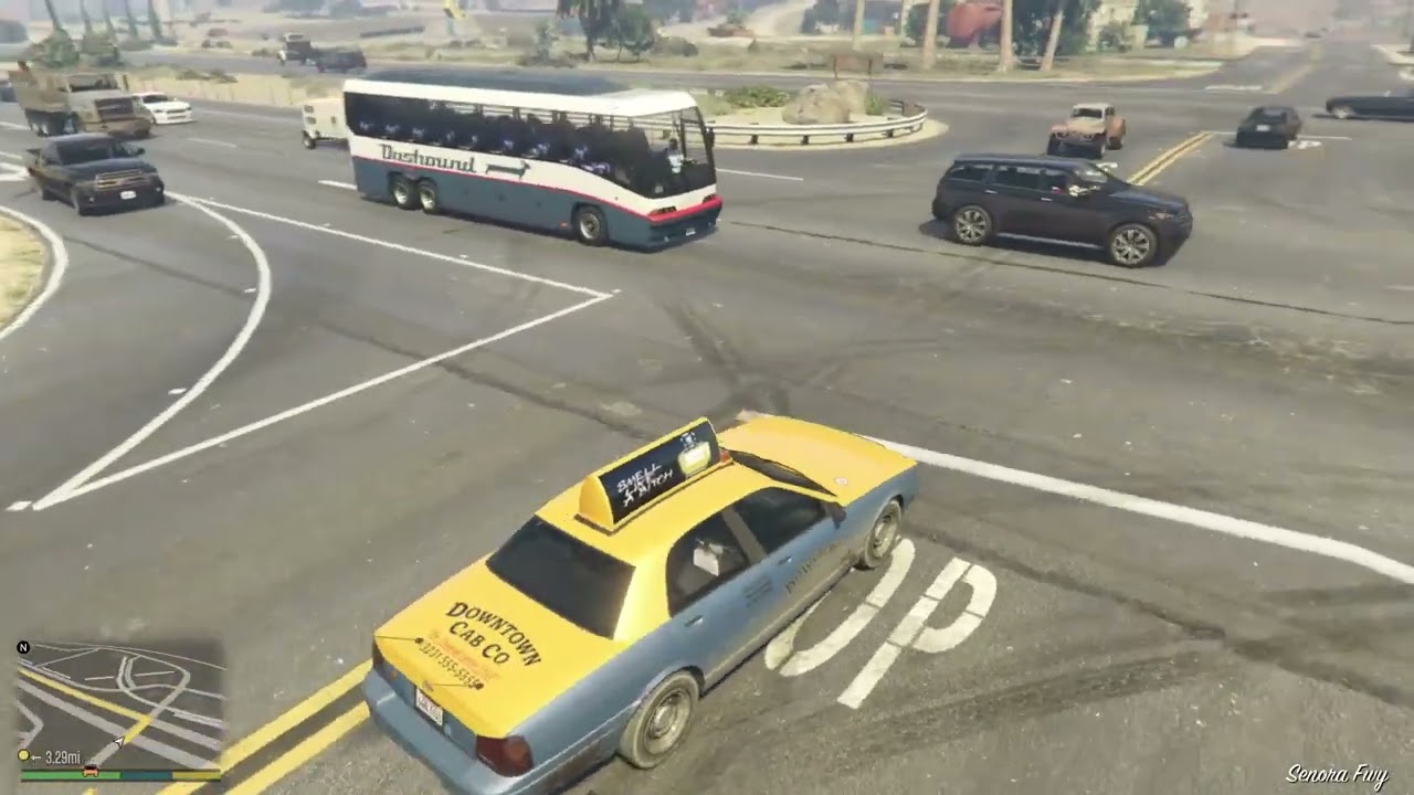 GTA V  taxi pelailuja
