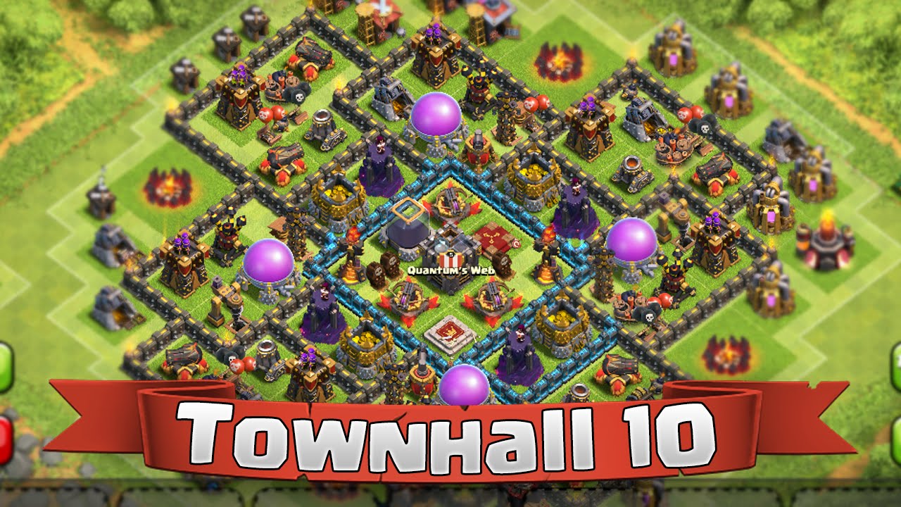 Clash of Clans *NEW* Air Sweeper BEST Townhall 10 (TH10) Farming BASE