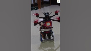Self Balance Robot Vs FPV Drone | Robot Lk | Arduino | #shorts | landing To Drone balancing Robot