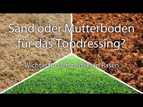 Video: Welcher Sand für Top-Dressing-Rasen?