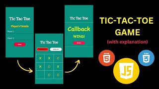 TIC TAC TOE Game using JavaScript | JavaScript Mini Project # 04 | Easy Tutorial