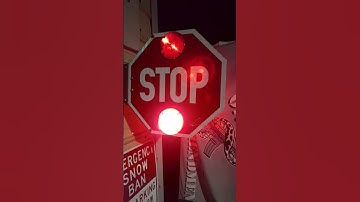 #stop #shorts #sign School bus stop sign fully functional in the dark