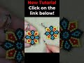 DIY Seed Bead Flower Earrings Anyone Can Try