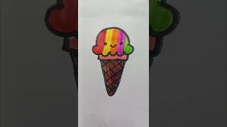 icecream colour drawing #viralshort #trendingshorts @Jignamungara7