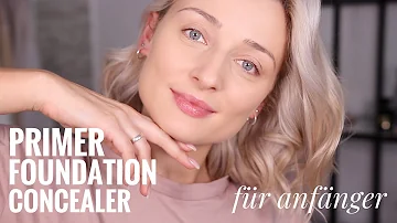 Wie trägt man Foundation und Concealer auf?