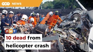 10 confirmed dead in Lumut helicopter crash