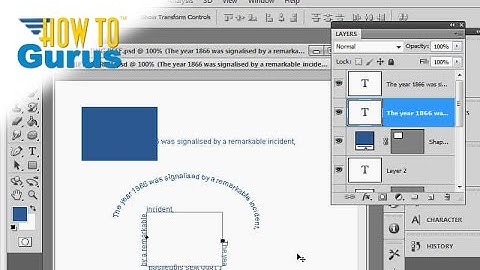 How to put Type on a Path in Adobe Photoshop CS5 CS6 CC Text Effect Tutorial
