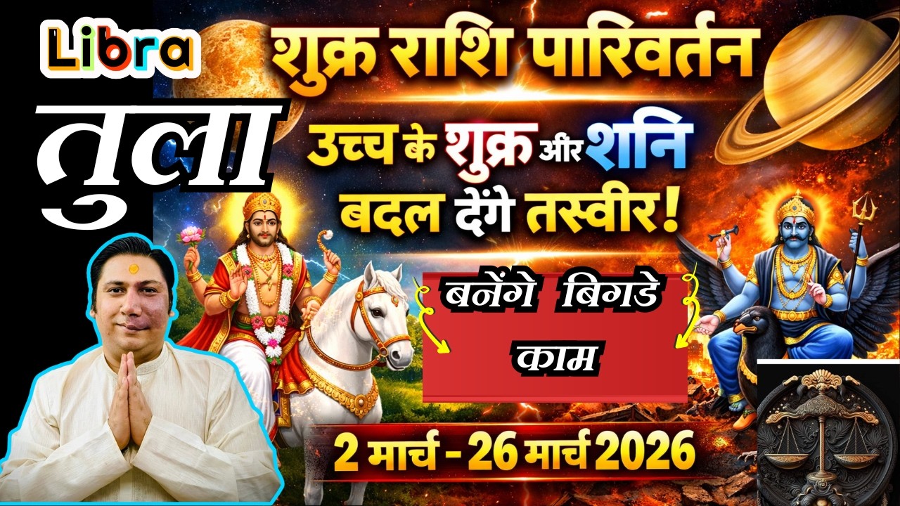 Tula rashi / lagna –Venus transit march 2026 – astroguru Nikhil