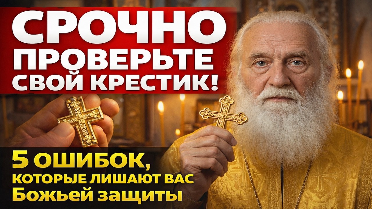 СРОЧНО ПРОВЕРЬТЕ СВОЙ КРЕСТИК! 5 ошибок, которые лишают вас Божьей защиты