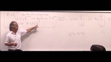 LAFF-NLA Orthogonality and the SVD Part 1  (Notes at http://www.laff.net)