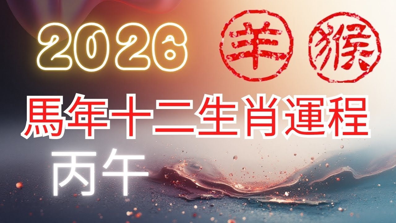 方榮與大姑媽Ep.355 - 2026 (丙午年) 馬年十二生肖運程 : 羊、猴  (中文字幕）