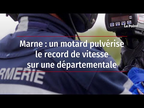 Marne : un motard pulvérise le record de vitesse sur une départementale