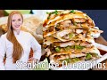 CHEESY Pork, Mushroom & Pepper Steakhouse Quesadillas!!