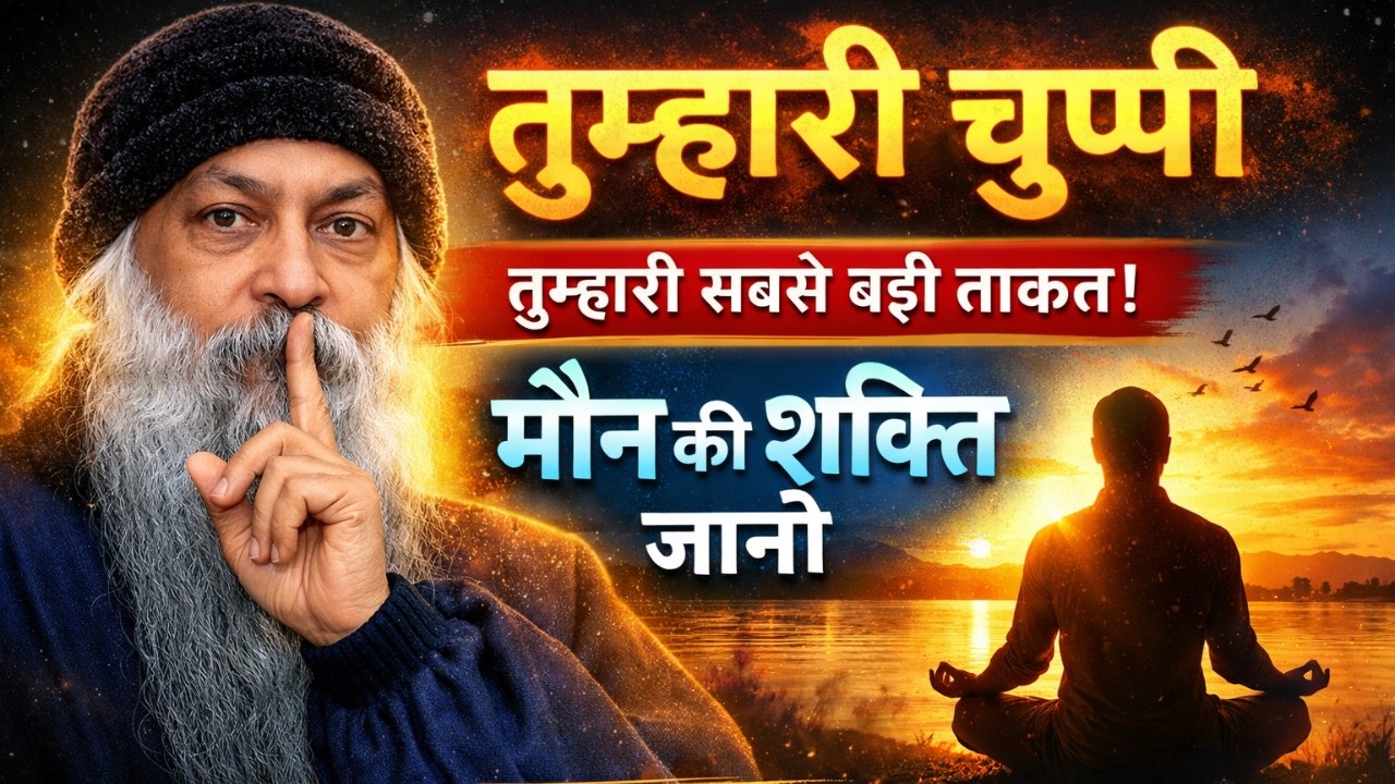 Osho— जब आप खामोश होते हैं तभी आपकी असली ताकत जागती है | Silence Power #osho