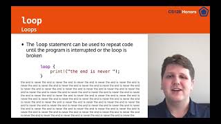 CS128 Honors Lesson 3 (part 3) - Control Flow in Rust