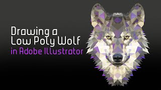 Low Poly Wolf - Time Lapse Drawing