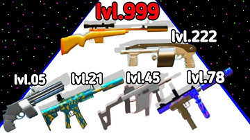 Max Level Weapon Run 3D Gun Shooter Level_Up Gameplay (New Game)2024