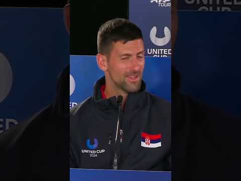 Djokovic stuns press conference