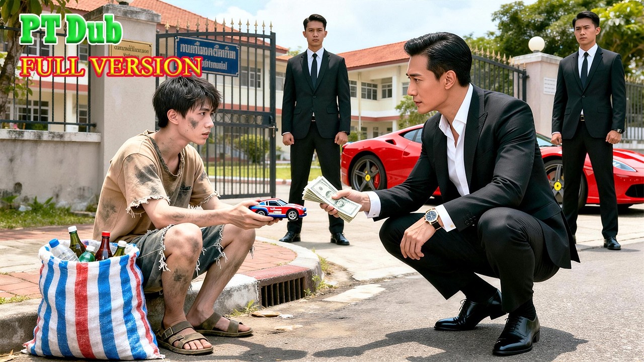 Rico dá 20 mil a menino mendigo; 15 anos depois quebra, e o garoto volta com 10 bi pra retribuir