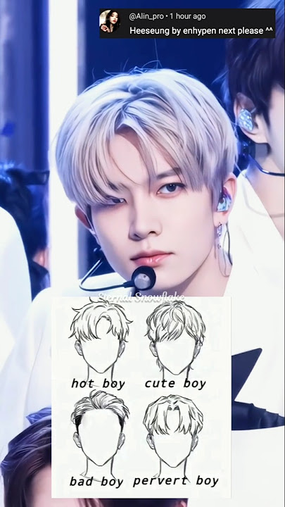 Heeseung in different hairstyle✨️ #enhypen #heeseung #kpop #fyp #bias