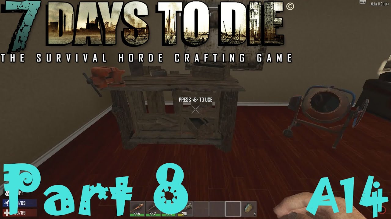 WORKBENCH & CEMENT MIXER | 7 Days To Die Alpha Gameplay / Let's play