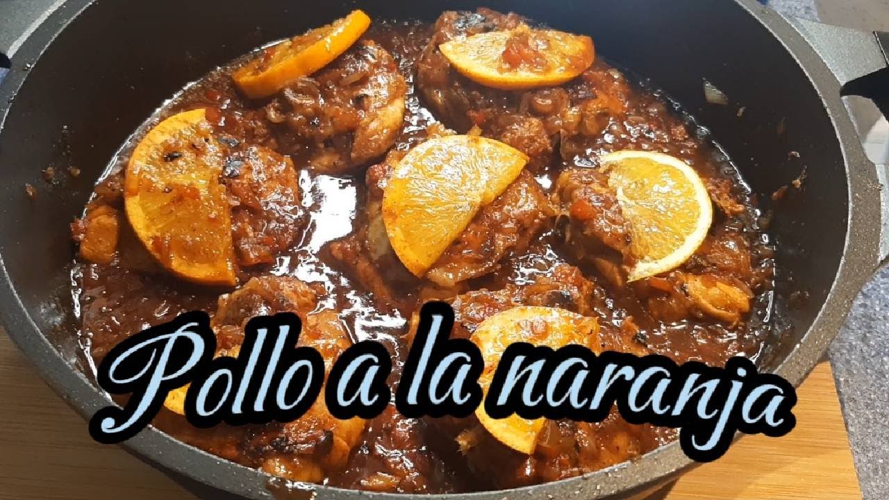 POLLO A LA NARANJA . RECETA ORIENTAL MUY FACIL DE HACER.